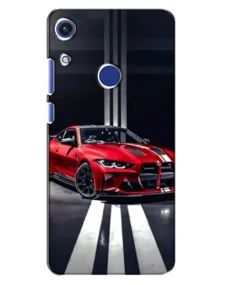 Чехол для Huawei Honor 8A с картинкой «Красная BMW на дороге»