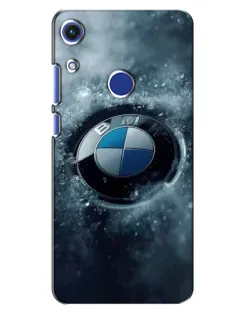 Чехол для Huawei Honor 8A с картинкой «Логотип BMW — лед»