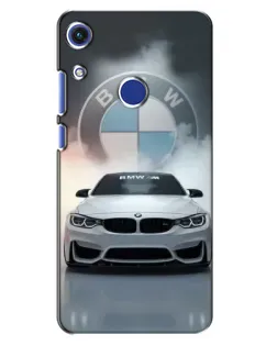Чехол для Huawei Honor 8A с картинкой «BMW в белом дыму»