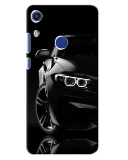 Чехол для Huawei Honor 8A с картинкой «Черная BMW — профиль»