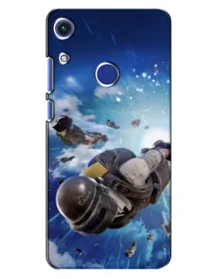 Чехол для Huawei Honor 8A с картинкой «Десант PUBG — прыжок»