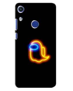 Чехол для Huawei Honor 8A с картинкой «Among Us неоновое сияние»