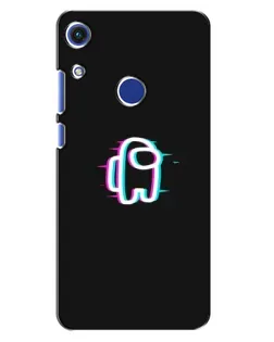 Чехол для Huawei Honor 8A с картинкой «Among Us неон»