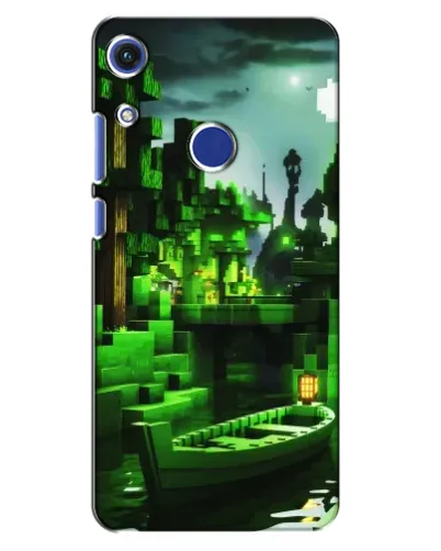 Чехол для Huawei Honor 8A с картинкой «Minecraft лесной пейзаж»
