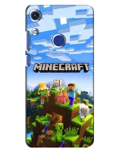 Чехол для Huawei Honor 8A с картинкой «Minecraft классический мир»