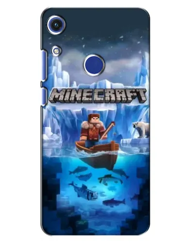Чехол для Huawei Honor 8A с картинкой «Minecraft ледяной мир»