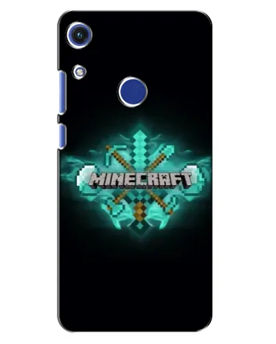 Чехол для Huawei Honor 8A с картинкой «Minecraft Diamond лого»