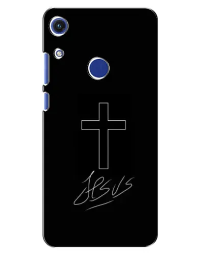 Чехол для Huawei Honor 8A с картинкой «Графический крест Jesus» Чехол для Huawei Honor 8A с картинкой «Графический крест Jesus»