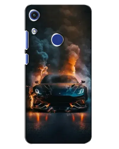 Чехол для Huawei Honor 8A с картинкой «Lamborghini дымная эстетика»