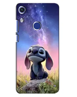 Чехол для Huawei Honor 8A с картинкой «Стич на рассвете»