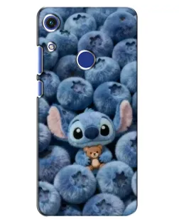 Чехол для Huawei Honor 8A с картинкой «Стич и голубика»