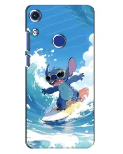 Чехол для Huawei Honor 8A с картинкой «Стич на волне»