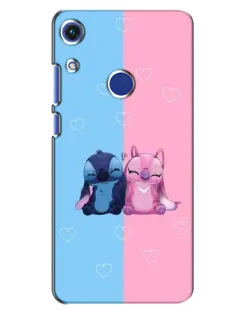 Чехол для Huawei Honor 8A с картинкой «Stitch и Angel Love»