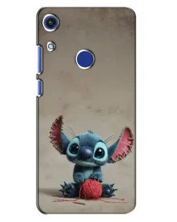 Чехол для Huawei Honor 8A с картинкой «Стич на коричневом фоне»