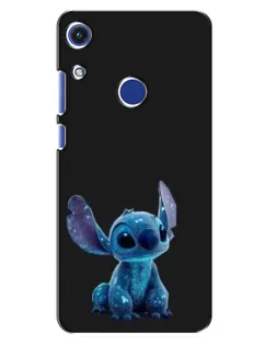 Чехол для Huawei Honor 8A с картинкой «Стич на черном»