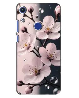 Чохол для Huawei Honor 8A з картинкою «Ніжня сакура та краплі»