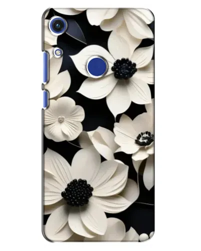 Чехол для Huawei Honor 8A с картинкой «Объемные белые цветы» Чехол для Huawei Honor 8A с картинкой «Объемные белые цветы»