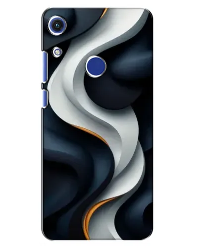 Чохол для Huawei Honor 8A з картинкою «Об'ємні чорно-білі стрічки» Чохол для Huawei Honor 8A з картинкою «Об'ємні чорно-білі стрічки»