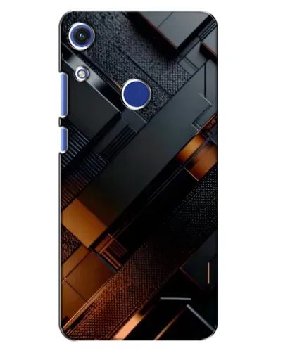 Чохол для Huawei Honor 8A з картинкою «Чорні геометричні блоки» Чохол для Huawei Honor 8A з картинкою «Чорні геометричні блоки»