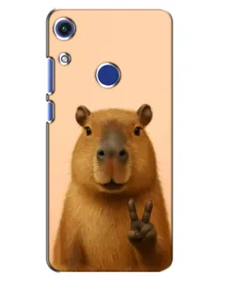 Чехол для Huawei Honor 8A с картинкой «Капибара виктория»