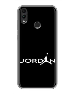 Чохол для Huawei Honor 8X з картинкою «Jordan White Logo» Чохол для Huawei Honor 8X з картинкою «Jordan White Logo»