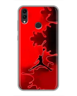 Чохол для Huawei Honor 8X з картинкою «Jordan Red Smoke» Чохол для Huawei Honor 8X з картинкою «Jordan Red Smoke»