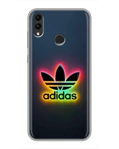 Чехол для Huawei Honor 8X с картинкой «Неоновый Adidas»