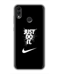 Чехол для Huawei Honor 8X с картинкой «Текстовый принт Nike»