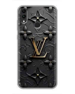 Чехол для Huawei Honor 8X с картинкой «Кожаная текстура LV»