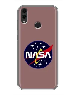 Чехол для Huawei Honor 8X с картинкой «NASA — ретро космос» Чехол для Huawei Honor 8X с картинкой «NASA — ретро космос»