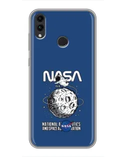 Чехол для Huawei Honor 8X с картинкой «NASA — лунная миссия» Чехол для Huawei Honor 8X с картинкой «NASA — лунная миссия»