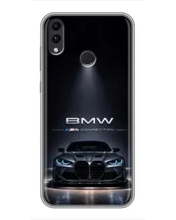 Чохол для Huawei Honor 8X з картинкою «BMW крізь нічне місто» Чохол для Huawei Honor 8X з картинкою «BMW крізь нічне місто»