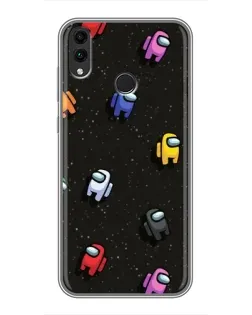 Чехол для Huawei Honor 8X с картинкой «Космический паттерн Among Us» Чехол для Huawei Honor 8X с картинкой «Космический паттерн Among Us»