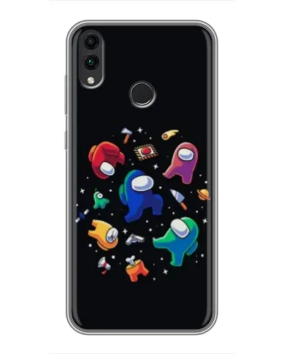 Чехол для Huawei Honor 8X с картинкой «Among Us космос» Чехол для Huawei Honor 8X с картинкой «Among Us космос»
