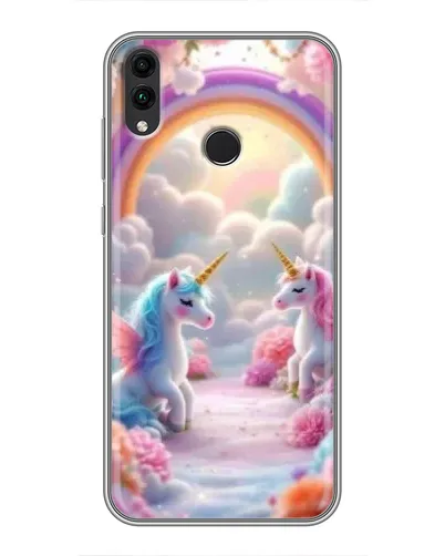 Чехол для Huawei Honor 8X с картинкой «Радуга и единороги» Чехол для Huawei Honor 8X с картинкой «Радуга и единороги»