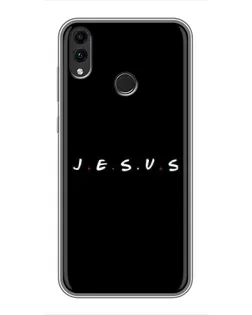 Чехол для Huawei Honor 8X с картинкой «Точки веры J.E.S.U.S.»