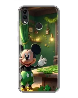 Чехол для Huawei Honor 8X с картинкой «Микки в мастерской»