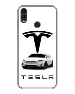Чохол для Huawei Honor 8X з картинкою «Tesla White Style»
