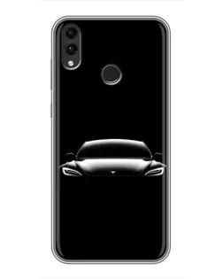 Чохол для Huawei Honor 8X з картинкою «Фари Tesla Night»