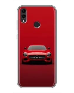 Чехол для Huawei Honor 8X с картинкой «Красный Mercedes AMG»