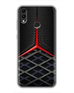 Чехол для Huawei Honor 8X с картинкой «Mercedes Carbon Grid»