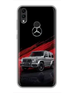 Чехол для Huawei Honor 8X с картинкой «Mercedes G-Class красный»
