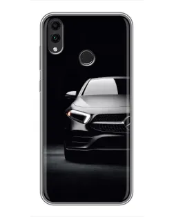 Чехол для Huawei Honor 8X с картинкой «Свет фар Mercedes»