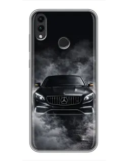 Чехол для Huawei Honor 8X с картинкой «Mercedes в дыму»