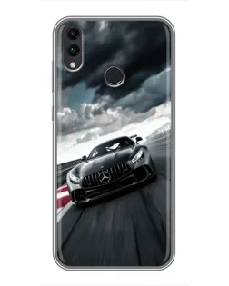 Чехол для Huawei Honor 8X с картинкой «Гоночный Mercedes AMG»