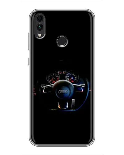 Чехол для Huawei Honor 8X с картинкой «Салон Audi — руль»