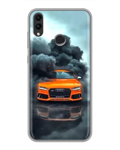 Чехол для Huawei Honor 8X с картинкой «Audi в облаках дыма»