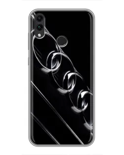 Чехол для Huawei Honor 8X с картинкой «Audi — абстрактные кольца»