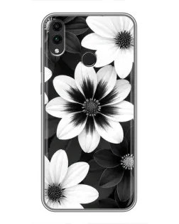 Чохол для Huawei Honor 8X з картинкою «Монохромні айстри» Чохол для Huawei Honor 8X з картинкою «Монохромні айстри»