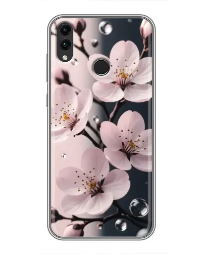 Чехол для Huawei Honor 8X с картинкой «Нежная сакура и капли» Чехол для Huawei Honor 8X с картинкой «Нежная сакура и капли»